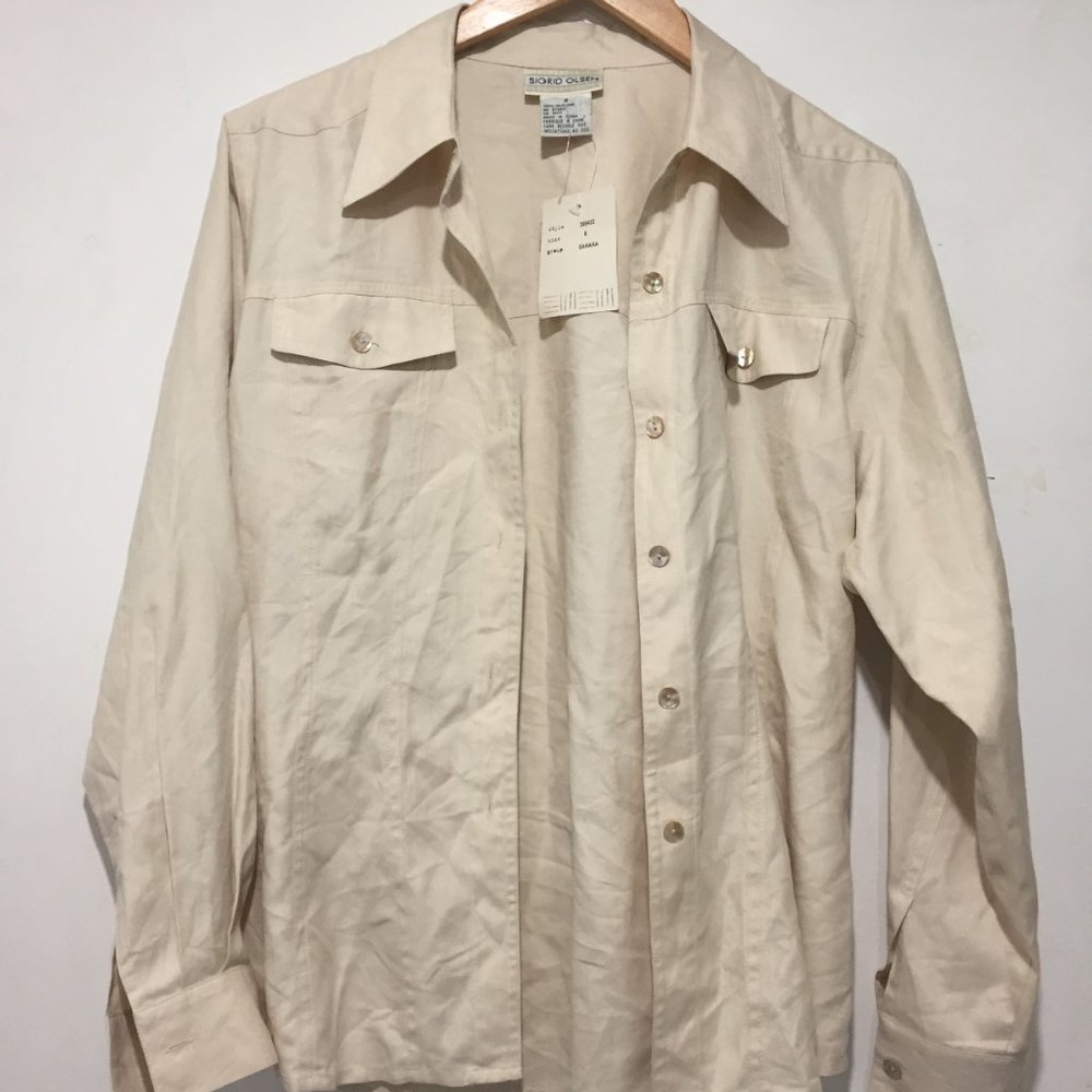 SIGRID OLSEN SILK BLOUSES SIZE 8 - Picture 1 of 4